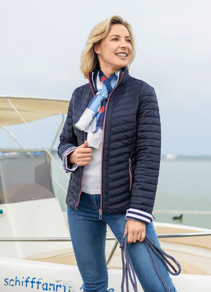 Jacke mit Reißverschlussleiste MARINE