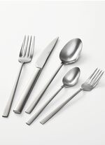 Teilsatiniertes Men&uuml;besteck aus Edelstahl 