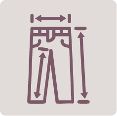 Icon Grössenrechner für Damenhosen